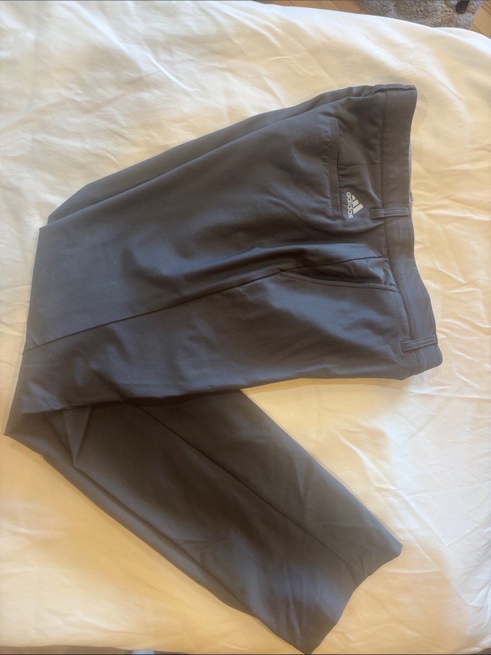 adidas Charcoal Gray Athletic Track Pants